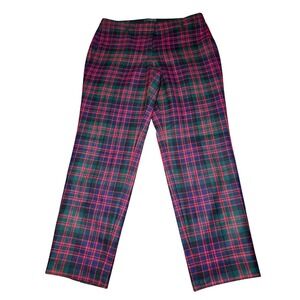 J Crew Tartan Plaid Wool Cafe Capri Pants Womens 4 Preppy Classic‎ Academia Mod